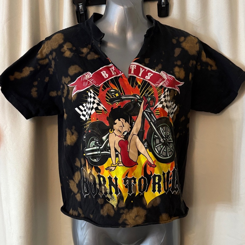 Betty Boop Black and Red Graphic Tee